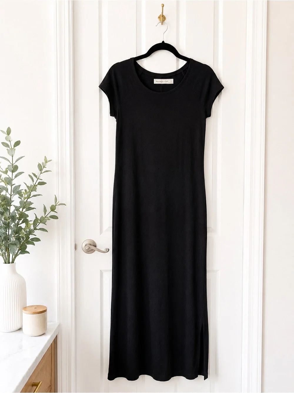 Abercrombie & Fitch Black Maxi Dress Size S